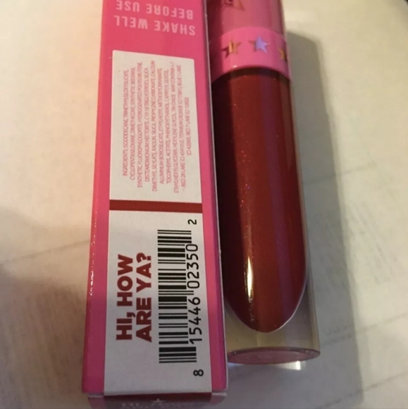 NIB!🔥"Hi, How are Ya?"Rare Jeffree Star Velour Liquid Lipstick🍒 Shimmer - Picture 4 of 8